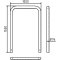 Guard hoop |  76 x 2,6 mm | without cross bar | for casting in concrete | total width: 1000 mm | total height: 1500 mm | hot-dip galvanized